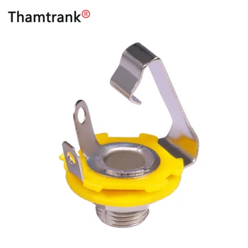 

100pcs/lot 6.35mm Mono Chassis Socket 1/4" Mono Jack Panel Mount 2 Poles 6.35mm Female Audio Jack Speaker Adapter Connector