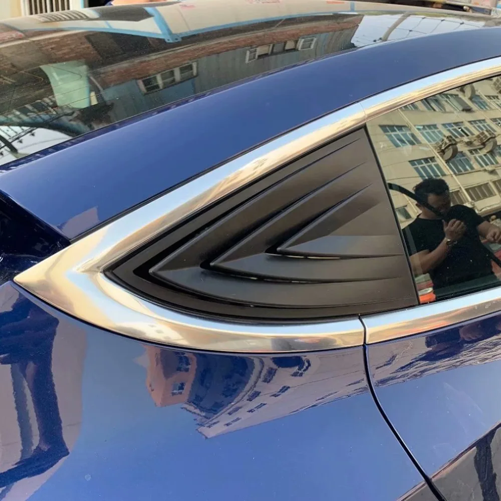 1 комплект подходит для Tesla модель 3 Модифицированная задняя оконная жалюзи 19 новая модель 3 жалюзи яркое украшение