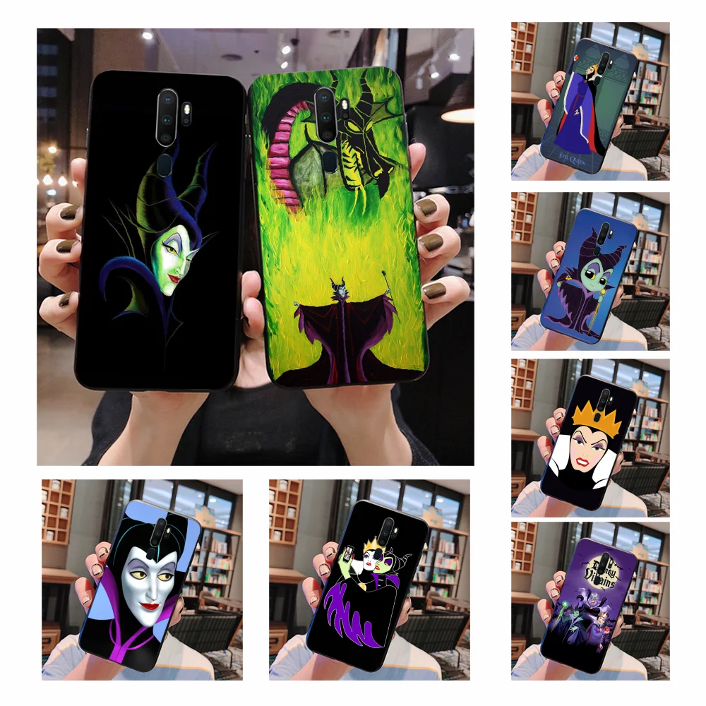 

NBDRUICAI Maleficent Sleeping Beauty princess DIY Painted Bling Phone Case For Oppo A5 A9 2020 A11x A71 A73S A1K A73S case