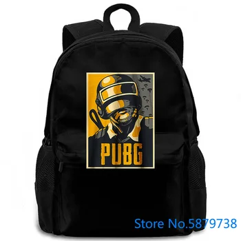 

PUBG Helmet Black And Wo Comical women men backpack laptop travel school adult student