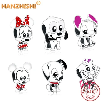

2020 Summer Collection Real 925 Sterling Silver Cartoon Enamel Cute Charm Beads Fit Original Pandora Charms Bracelet Jewelry