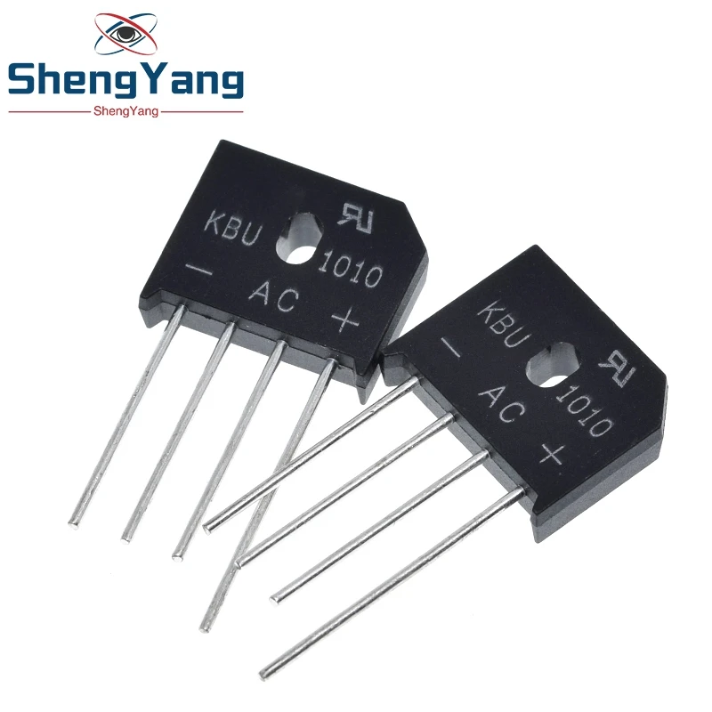 TZT 5PCS/LOT KBU1010 KBU-1010 10A 1000V ZIP Diode Bridge Rectifier diode New