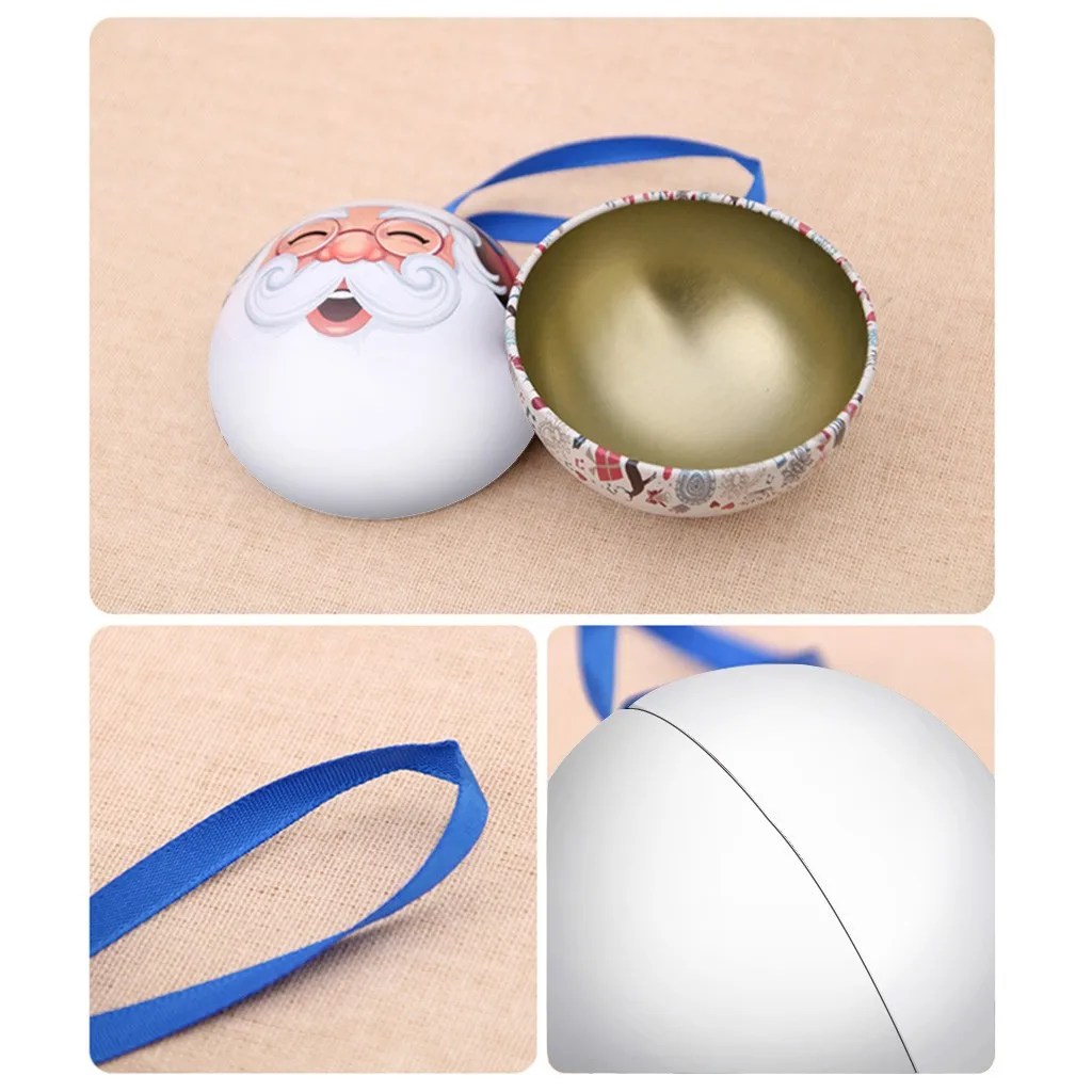 Детские Рождественские подарки железная банка для хранения Коробка для ...