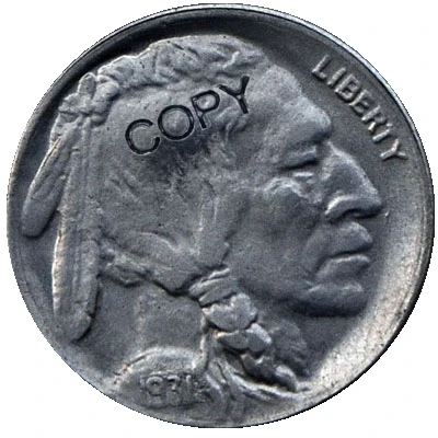 USA 1931-S BUFFALO NICKEL COPY COINS