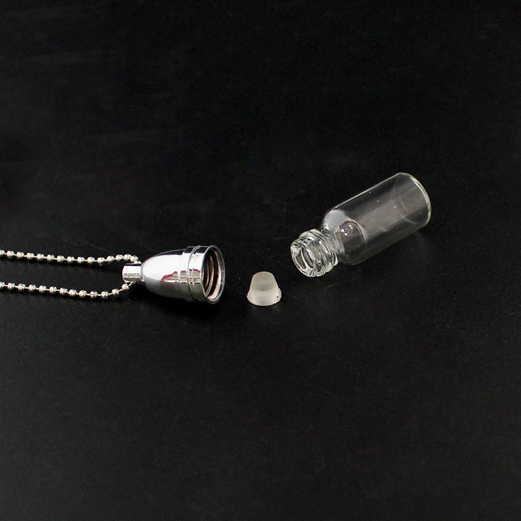2 шт. 23x11/28x11/35x11 мм Мини бутылочка для парфюма кулон Цепочки и ожерелья подвеска в виде бутылочки парфюма самодельного ожерелья с кулоном