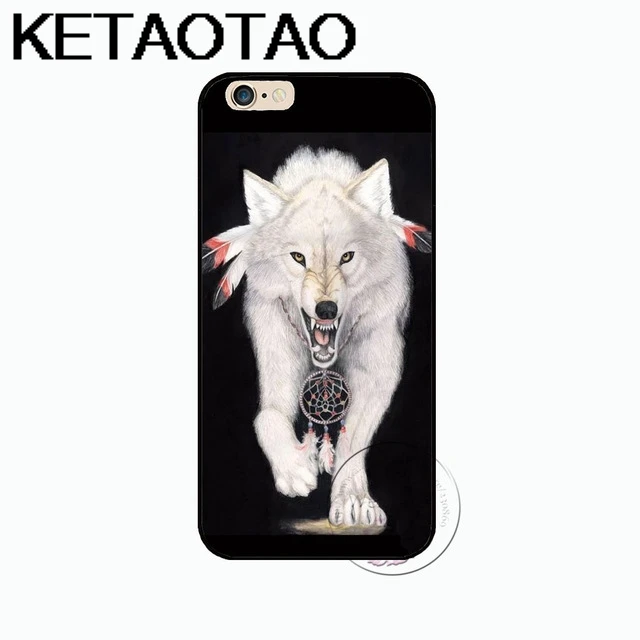 KETAOTAO Модный Милый Волк для iPhone 4 SE 5C 5S 6S 7 8 Plus X XR XS MAX для samsung черный мягкий чехол для телефона резиновый силиконовый - Цвет: Зеленый