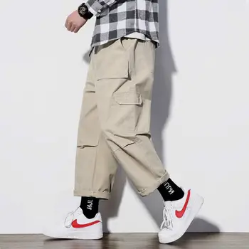 

Men's Loose Trousers Workwear Casual Pants Men Long Wide Leg Pants Autumn Male Dress Big Size Costume Streetwear