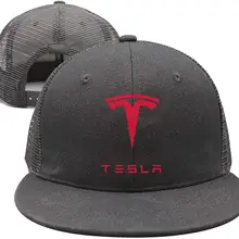 Мужские и женские регулируемые бейсболки с логотипом Tesla-Trucker Dad