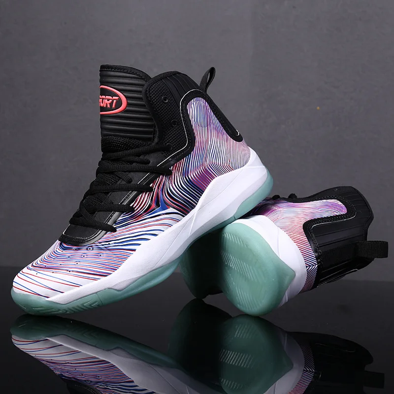 

Suokeni suo ke ni New Style Basketball Shoes Breathable Rubber Shoes Sneakers Men's Plus-sized Hot Selling Shoes Tide Shoes