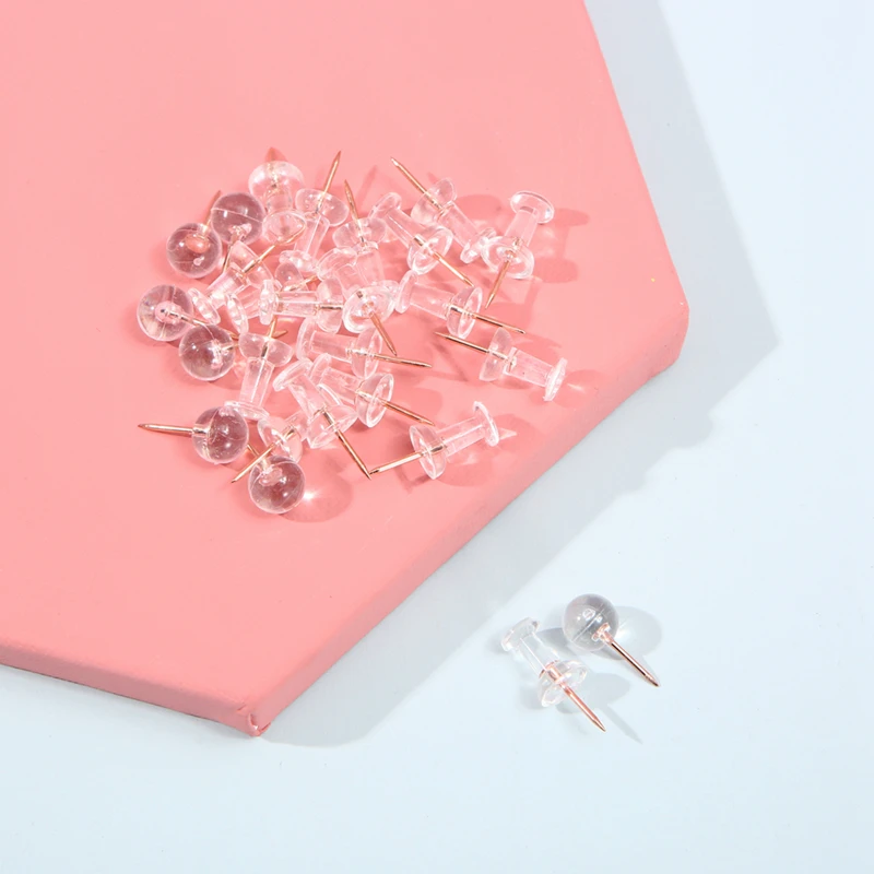 100pcs/Box Office & School Supplies Drawing Thumb Tacks  Decorative Stationery Push Pins for the World Map Cork Board