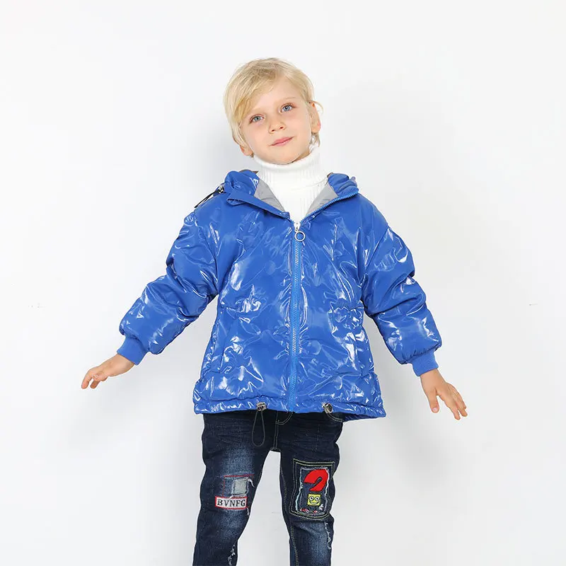 Детский зимний комбинезон, детские парки, верхняя одежда и пальто, высокое качество, пуховик на утином пуху для девочек, утепленный пуховик с капюшоном, зимнее пальто для мальчиков, WJ49