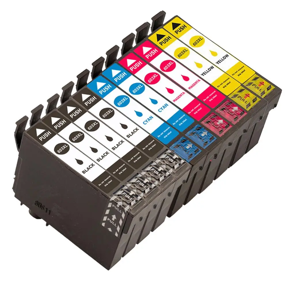 10PK T603 603XL- Ink Cartridge Compatible For Epson Expression Home XP-3100 XP-4100 XP-2100 XP-2105 XP-3105 XP-4105 Printer - Цвет: 10PK