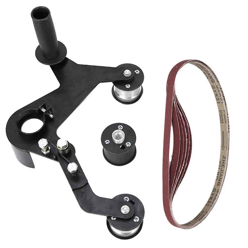 

Polishing Sanding Bearing Tool Professional Support Angle Grinder Adapter Belt Sander Attachment Aluminum Alloy Pipe Tube