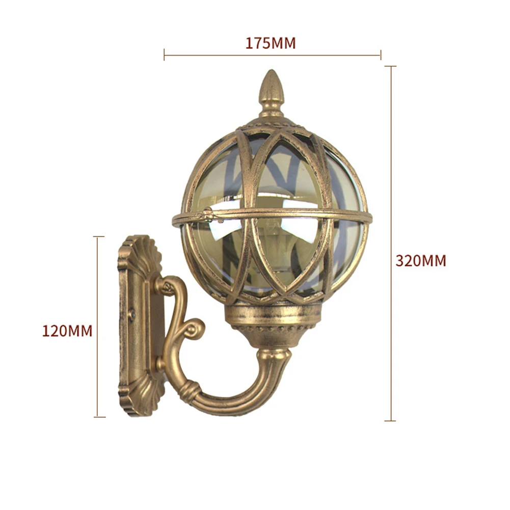 E27 светильник ing бра фонарь балкон украшения сада Открытый водонепроницаемый светильник для крыльца алюминиевый сплав винтажный настенный светильник забор