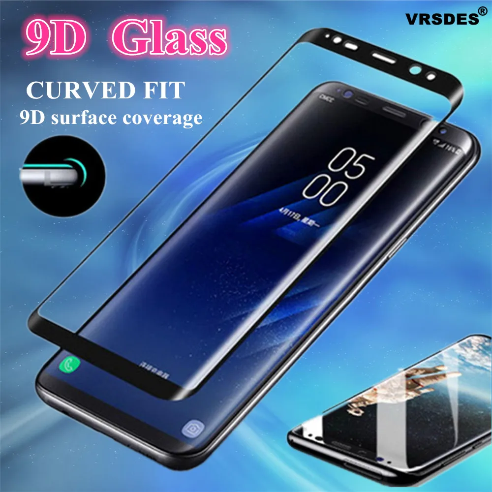 

9D Tempered Glass Film For Samsung Galaxy S9 S8 Plus Note 9 8 S7 Edge Full Curved Screen Protector For Samsung A8 A6 Plus 2018