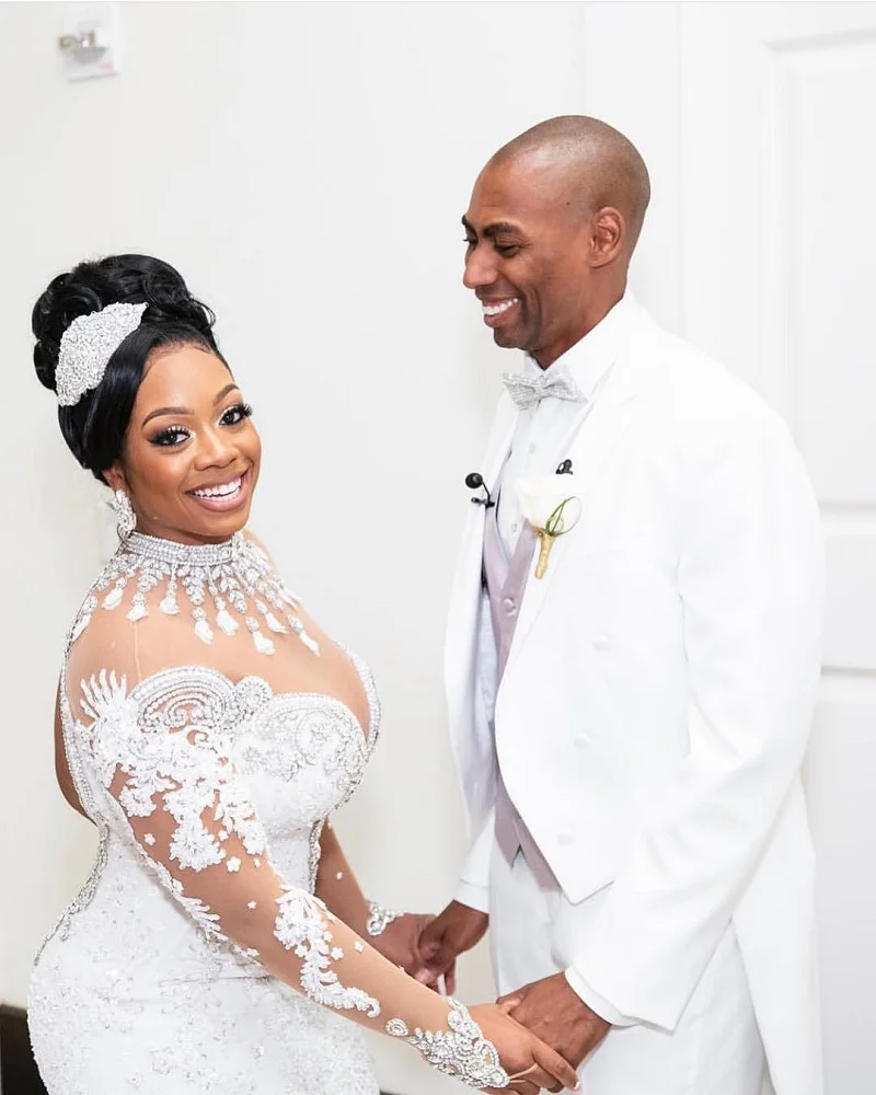 Новая коллекция 2020 свадебное платье с высоким воротником и длинным