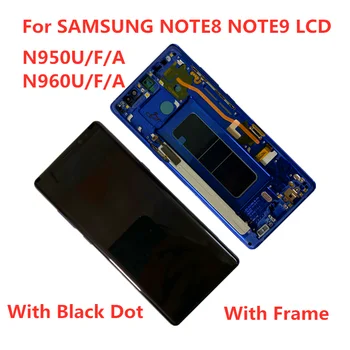 

Super AMOLED For Samsung Galaxy NOTE8 NOTE9 N950U N950F N960U N960F lcd touch display screen assembly Original with Frame screen