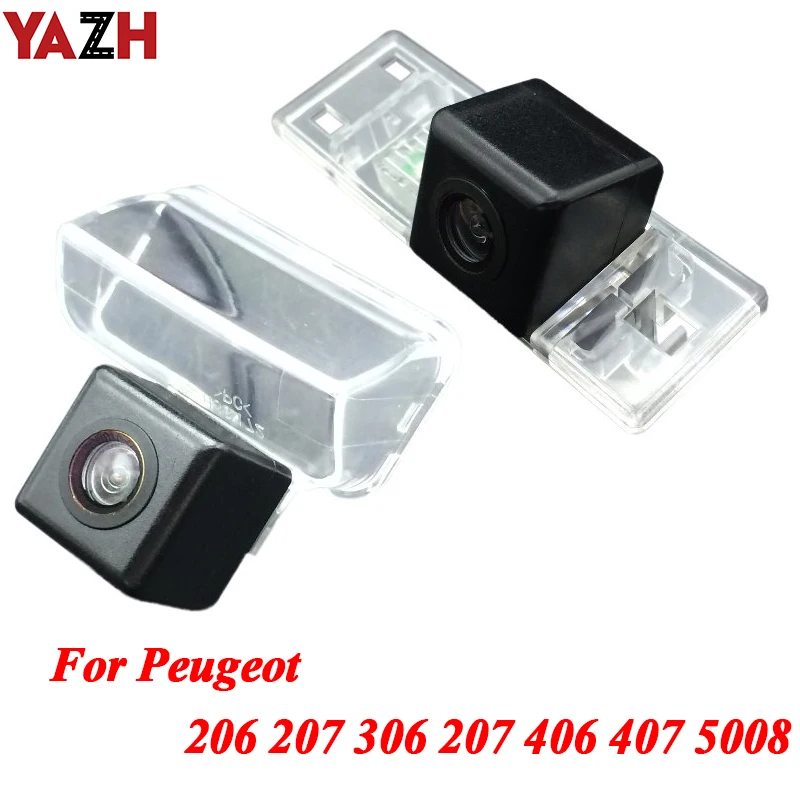 YAZH для Peugeot 406 407 5008 206 207 306 307 камера заднего вида с парковочной линией
