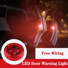 *#Best Price 2PCS Car Door Lamp Induction Warning Anti-collision Light LED Strobe Anti-tailing Warning Light Free Wiring For Car Accessories *#Best Price 2PCS Car Door Lamp Induction Warning Anti-collision Light LED Strobe Anti-tailing Warning Light Free Wiring For Car Accessories