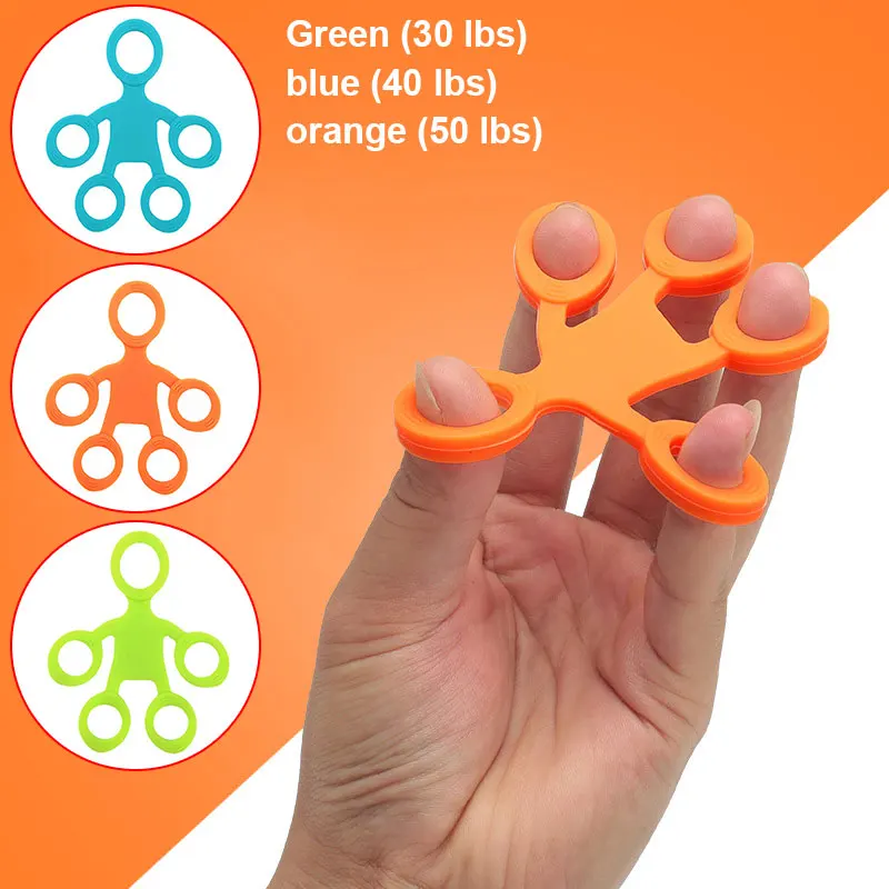 

Finger Trainer Finger Resistance Bands Multi Specification Multicolor Rehabilitation Training Equipment Finger Puller