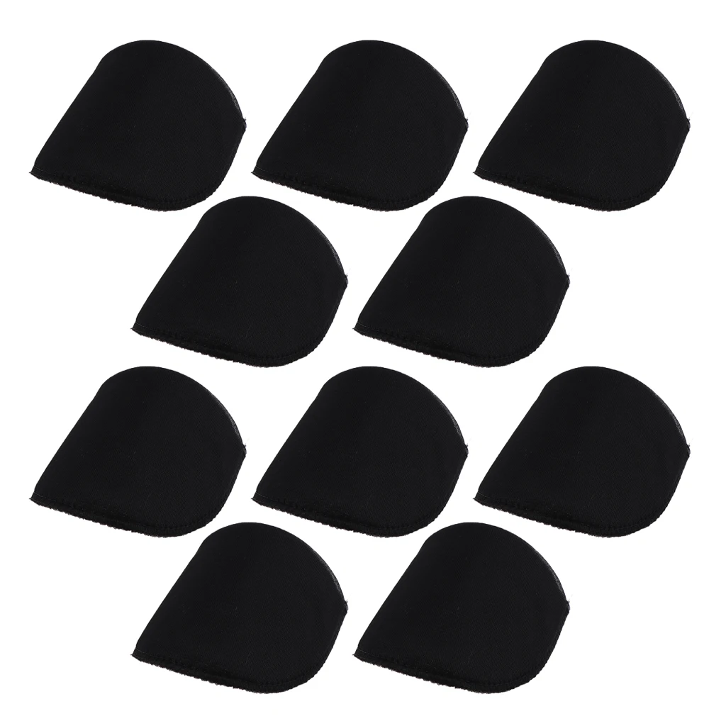 5 Pairs Sponge Shoulder Pads Insert For Coat Suit Sewing Crafts Black