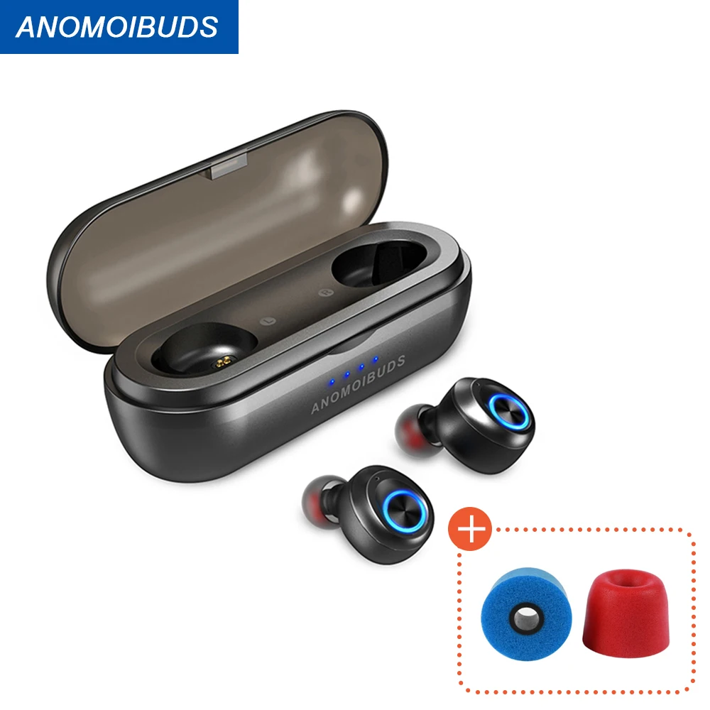 Anomoibuds Capsule Pro 50 Hour Playtime AAC TWS Bluetooth Earbuds V5 0 Headphone Wireless Earphone For Android Iphone