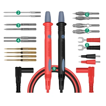 

Multimeter Probe, Interchangeable Needle, Test Lead Set, Digital Multimeter Probe, Multimeter Cable Plug Universal Type