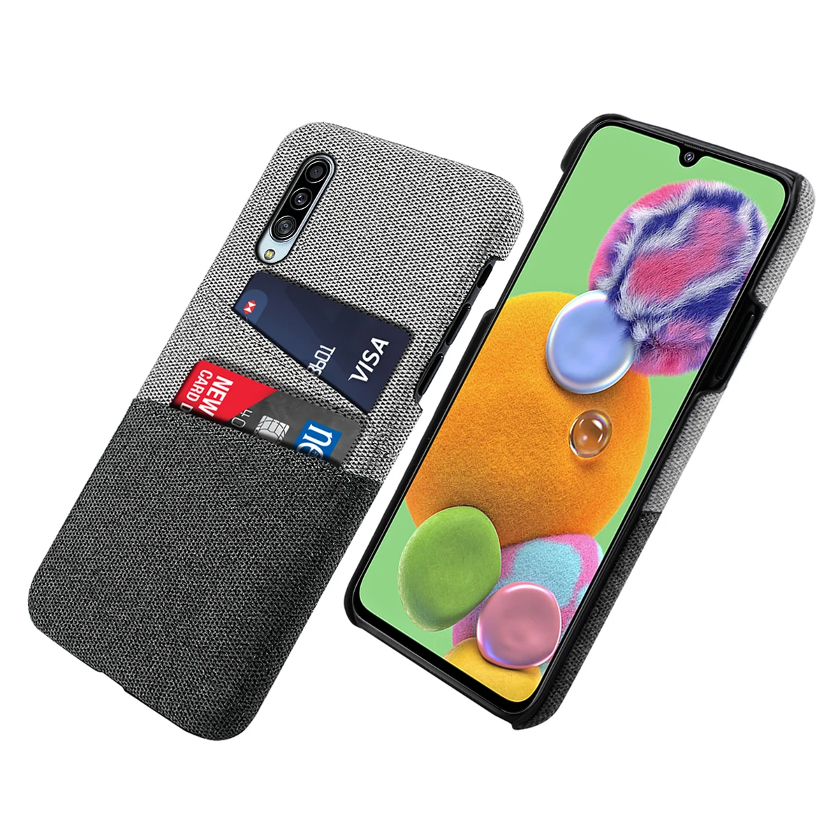 Чехол для Samsung Galaxy A91 A81 тонкий защитный матовый тканевый ударопрочный чехол из