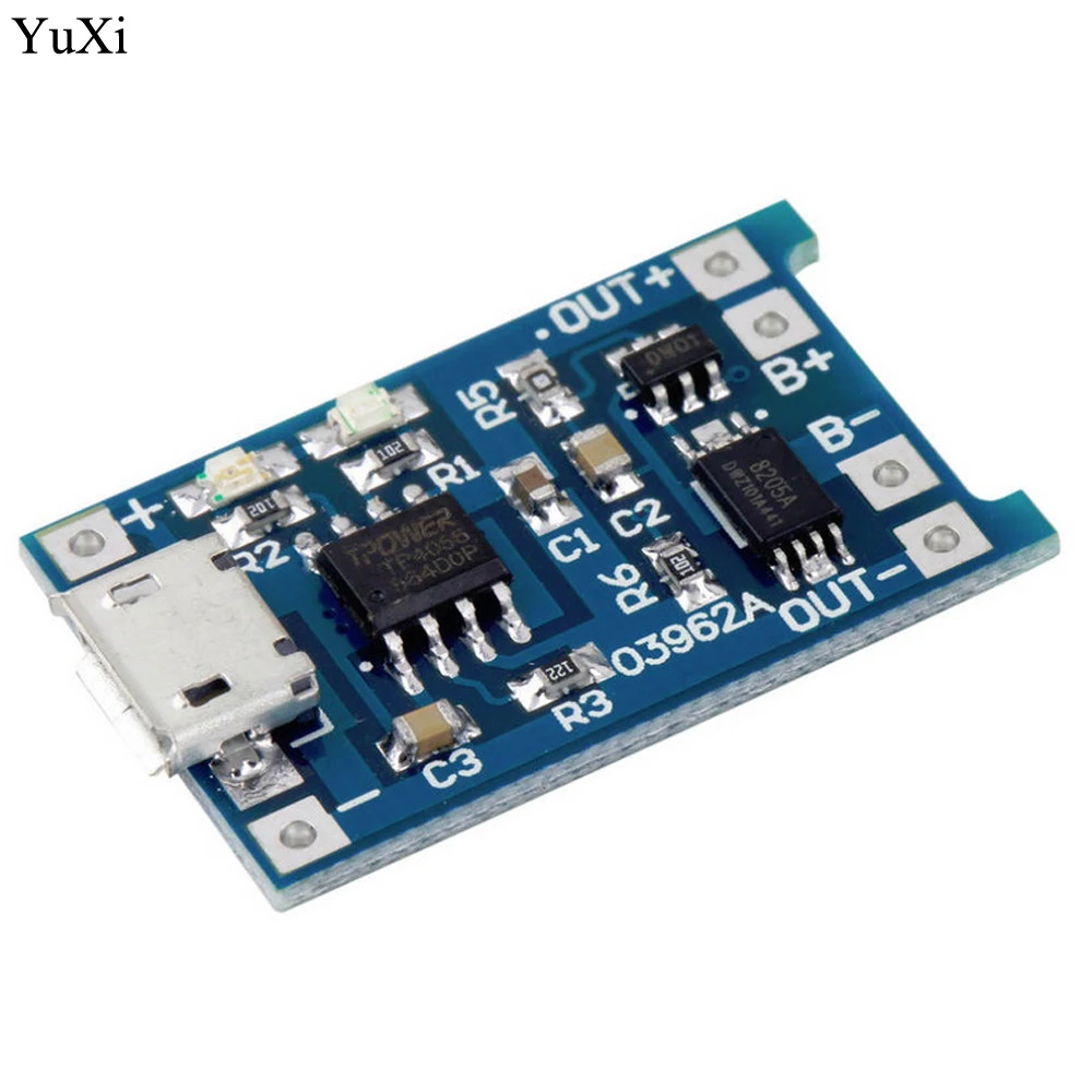 

YuXi 5V Micro USB 1A 18650 Lithium Battery Charging Board With Protection Charger Module