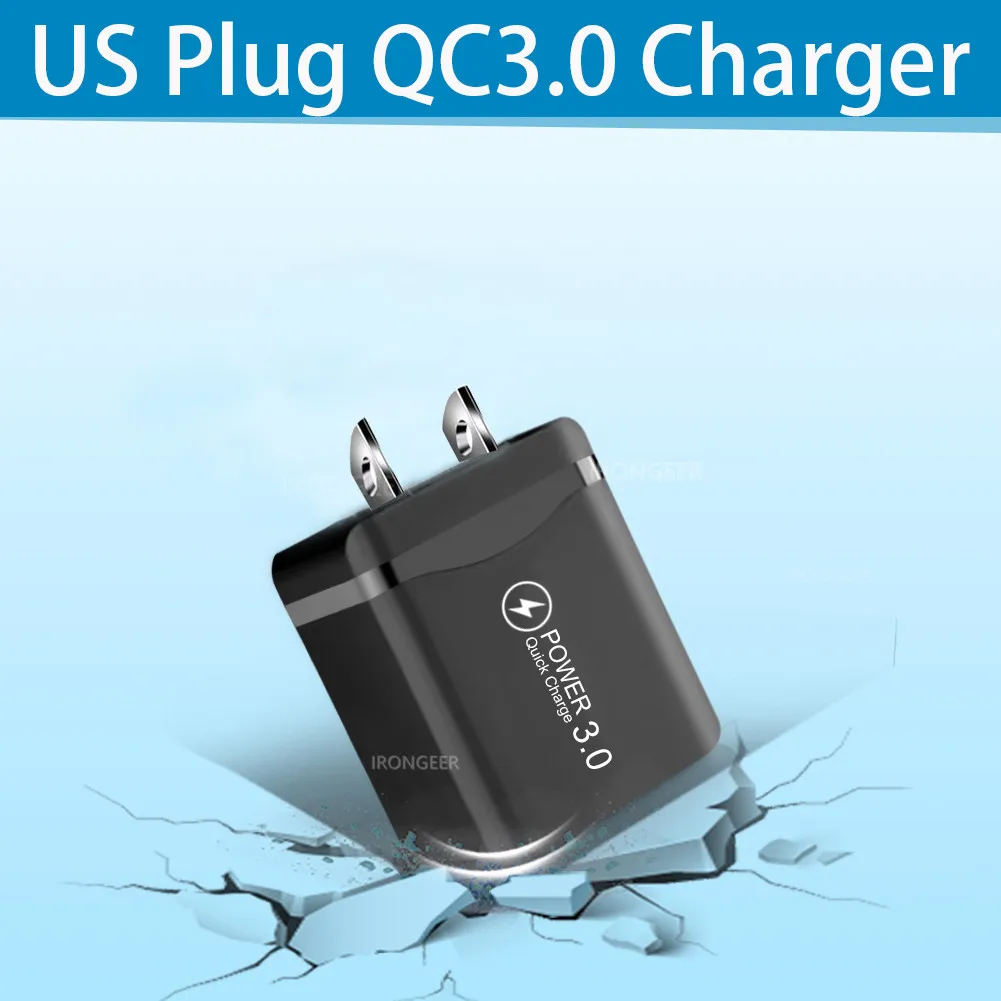 18 Вт Быстрая зарядка 4,0 3,0 USB зарядное устройство для телефона дорожный настенный адаптер 18 Вт QC3.0 FCP универсальный для Xiaomi iPhone samsung huawei EU штекер - Тип штекера: US Plug