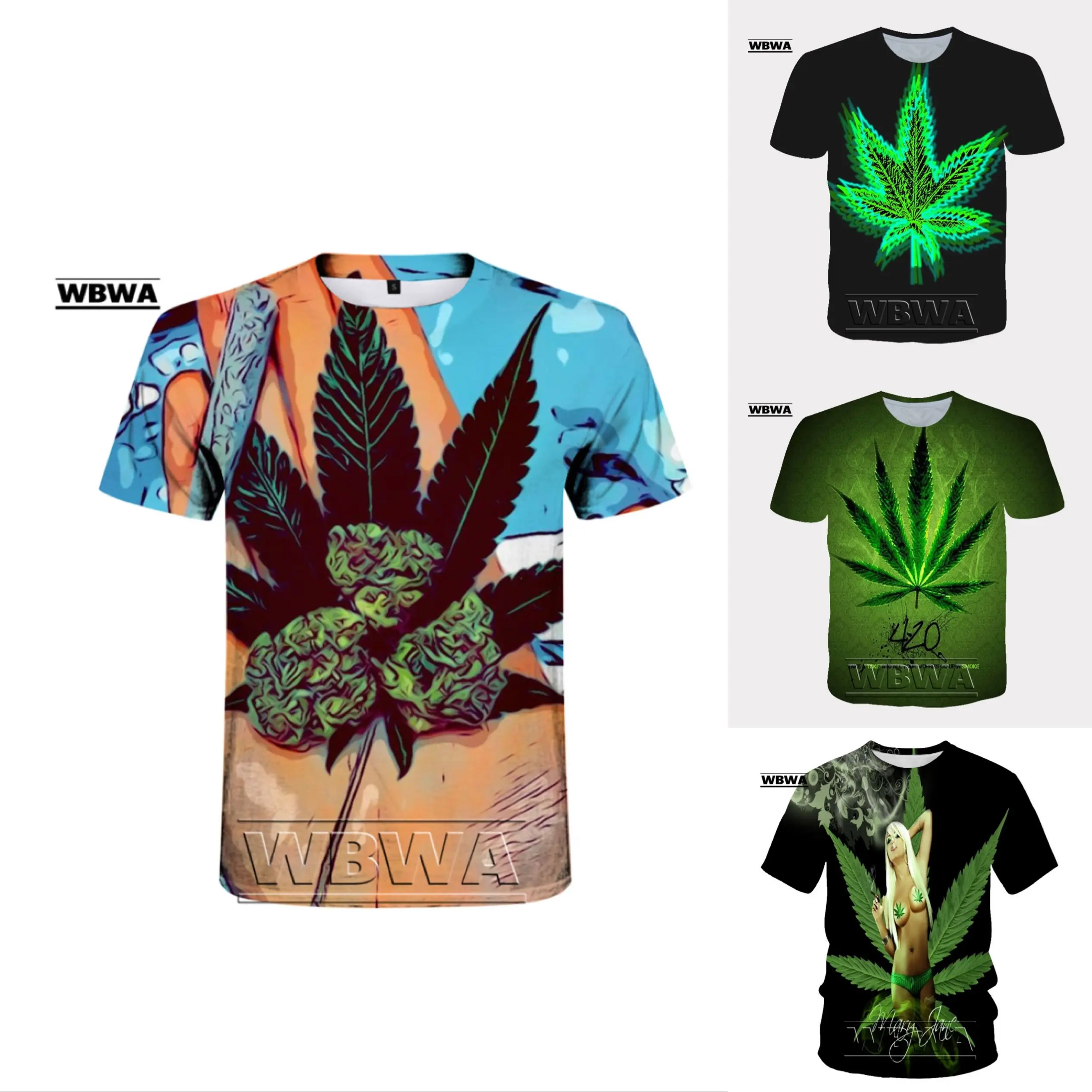 

Футболка мужская с забавными натуральными сорняками, стильная модная 3d-футболка в стиле хип-хоп с коротким рукавом, подходит для пар, стиль хипстер