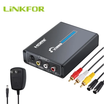 

LiNKFOR HDMI To Composite RCA AV S-Video R/L Audio Converter Support 720P/1080P For PS3 Xbox HDTV DVD STB Blue-Ray PC