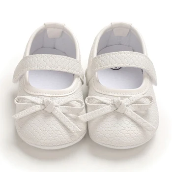 

Newborn Baby Girls First Walker Casual Cute Princess Shoes Non-slip Soft Bottom Step Front Shoes Prewalker 0-18M