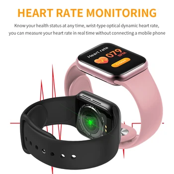 

Full Touch B08 Smart Watch IP67 Waterproof Heart Rate Blood Pressure Health Detection SmartWatch for IOS Android PK B80 B70 B72