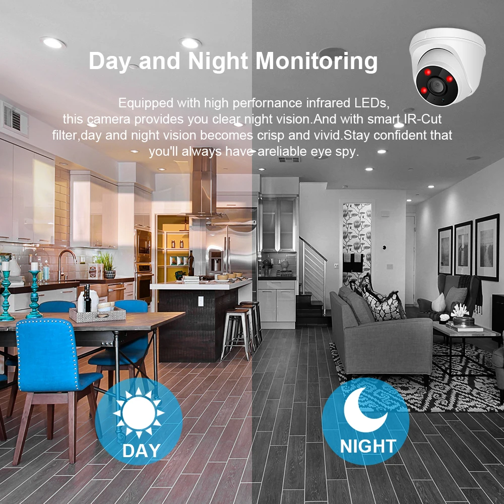 Камера видеонаблюдения ANRAN Wi Fi IP 1080P HD двусторонняя беспроводная Onvif|Камеры