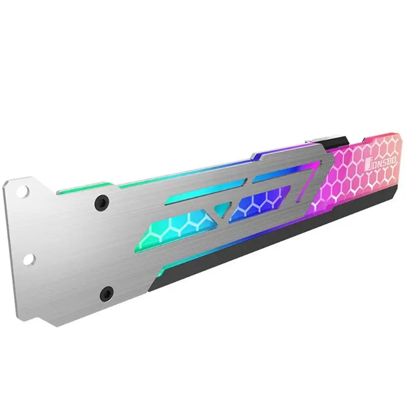 Jonsbo V3 Универсальный RGB поддержка видеокарты рамка красочный 3 Pin автоматический светодиодный держатель для видеокарт кронштейн