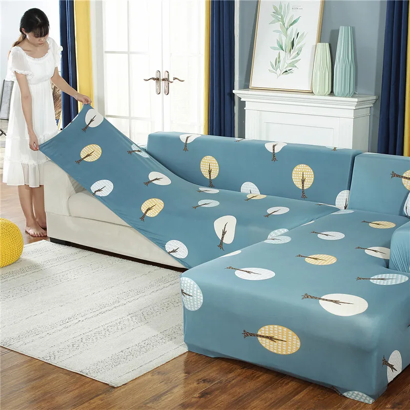 Floral Printing Sofa Cover Elastic Slipcovers Covers for Living Room Corner Towel Couch Furniture Slipcover | Дом и сад