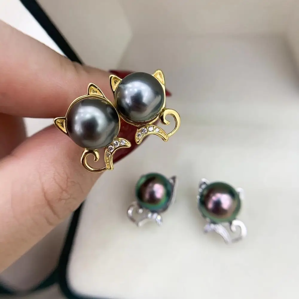 

Крепления для сережек в виде кошки из серебра 925 пробы, крепления основания, нефритовые детали для кораллового жемчуга, агата, хрусталя