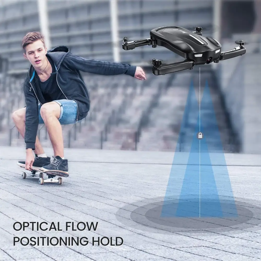 Potensic RC Дрон с камерой 1080P живое видео FPV WiFi Дрон складной портативный Квадрокоптер с двойными батареями 16-20 мин