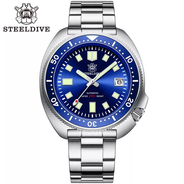 SD1970 Steeldive Brand 44MM Men NH35 Dive Watch with Ceramic Bezel 4