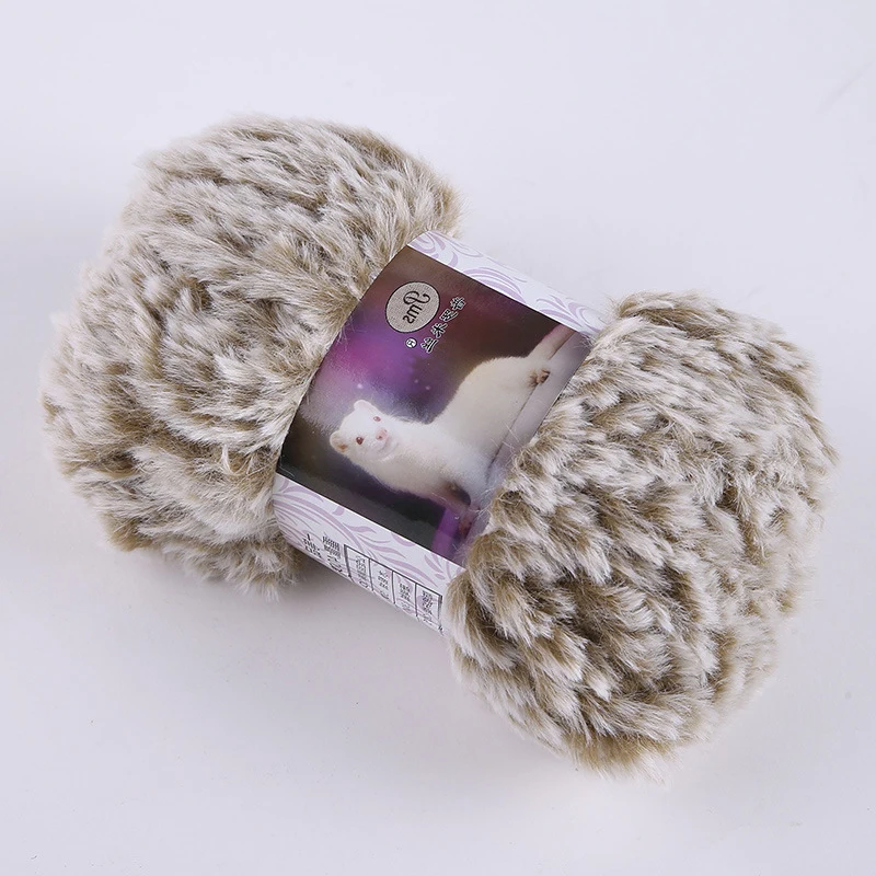 50g/Ball Faux Fur Mohair Yarn Wool Cashmere DIY Hand Knitting Crochet Baby Soft Plush Yarn Threads For Sweater Hats 3
