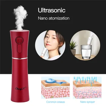 

Mini Mist Sprayer 40ML Nano Mister Cool Facial Steamer USB Rechargeable Face Humidifier Atomizer Skin Moisturizing Beauty Device