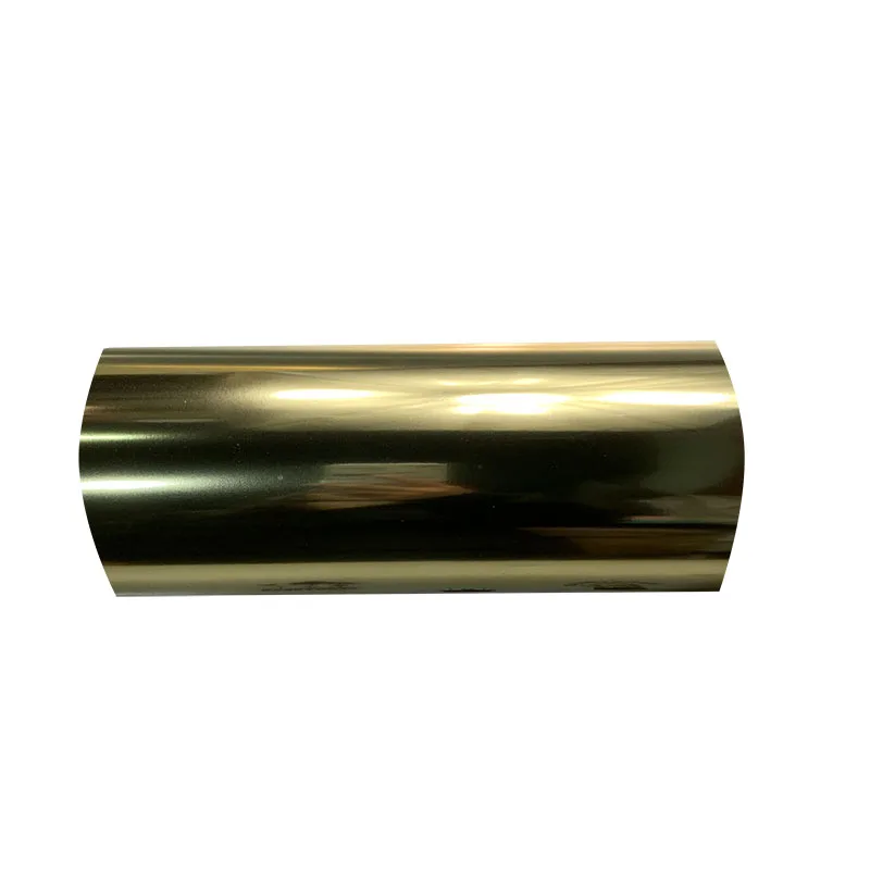 A003 gold 50 см x 100 см металлический теплопередающий виниловый металлический светильник, зеркальная камуфляжная железная пленка HTV футболка - Цвет: A003 gold