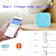 

2022 Tuya Smart PM2.5 Air Detector PM10 Air Detector Housekeeper Dust Particulate Temperature and Humidity Air Quality Detector