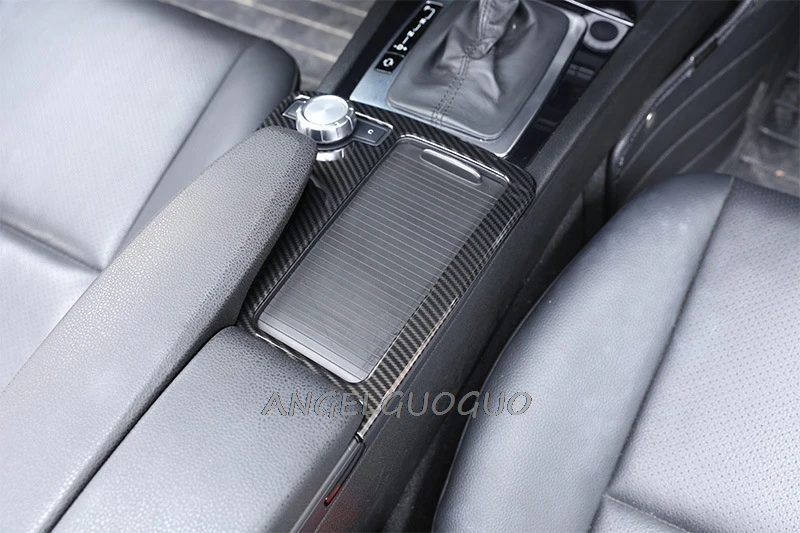 Car Styling For Mercedes Benz C class W204 E Class W212 ABS sticker Water Cup Holder Panel Decoration cover Trim( LHD