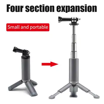 

Mini Tripod Handheld Telescopic Stabilizer Tabletop Selfie Stick With Adapter Travel For DJI Osmo Action Camera Vlog