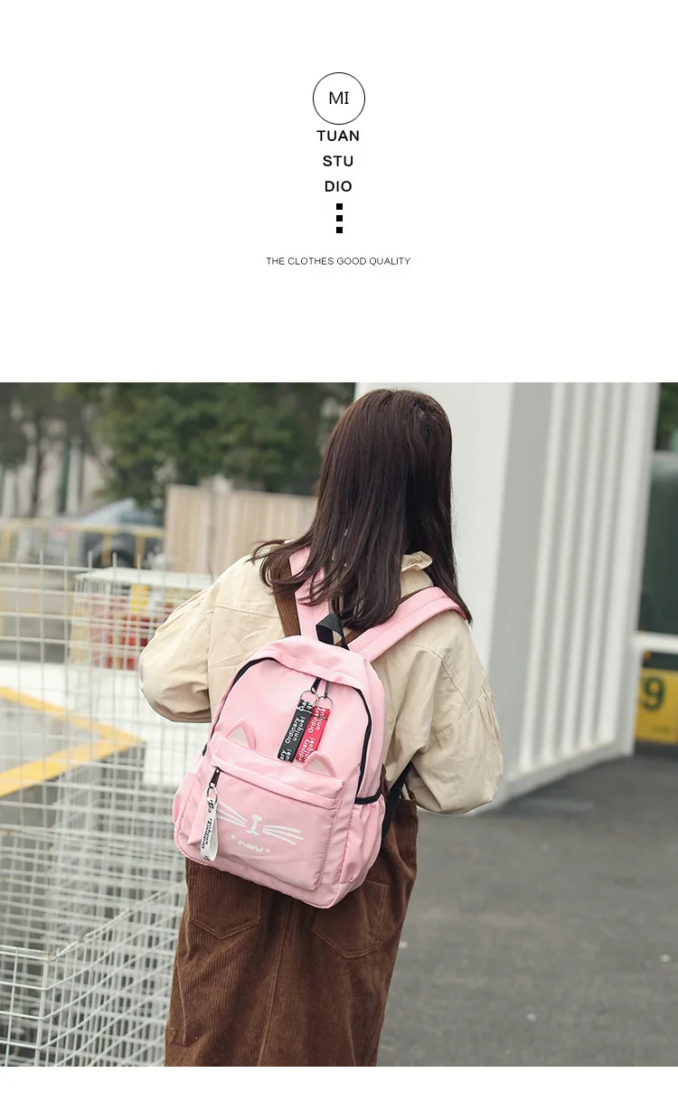 New Women bag Backpack Women's Style Outdoor Travel Backpack Korean-style Cartoon Printed Student School Bag mochila mujer