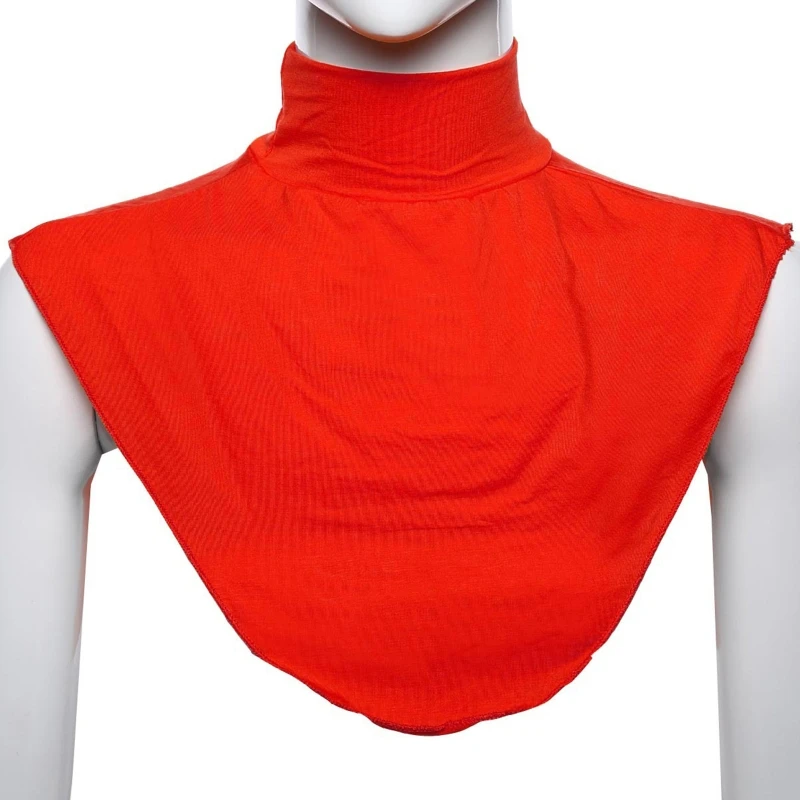 Women Turtleneck Dickey Muslim Modal Half Top False Collar Hijab Extension Cover . |