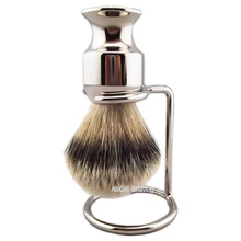 Silvertip Барсук для бритья бороды щетка из нержавеющей Ручки металлическая подставка держатель для лица инструмент для удаления волос