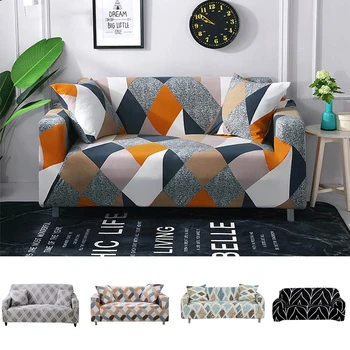

Stretch Slipcovers Sectional Elastic Stretch Sofa Cover for Living Room Couch Cover L shape Armchair Cover Single/Two/Three seat